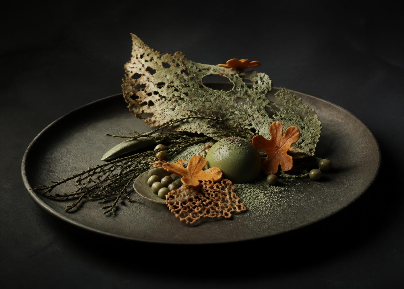 Concepto especulativo de comida del futuro